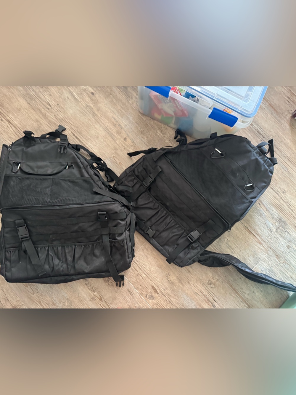 Tactical Black Jeep multi-pocket roll bar storage bag designed for wrangler